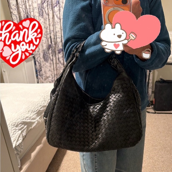 Bottega Veneta Black Hobo Bag Authentic - Picture 12 of 13